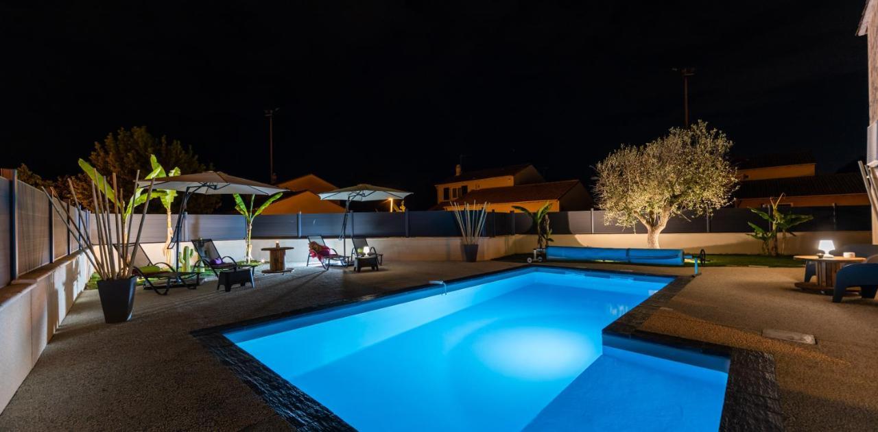 Villa Des Oliviers Sublime Villa Avec Piscine Chauffee Et Privee Et Baby Foot Bon-Encontre Екстер'єр фото